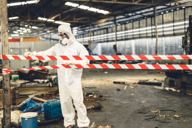 Professional Drug Lab Cleanup technician working in Highland Park, MI
